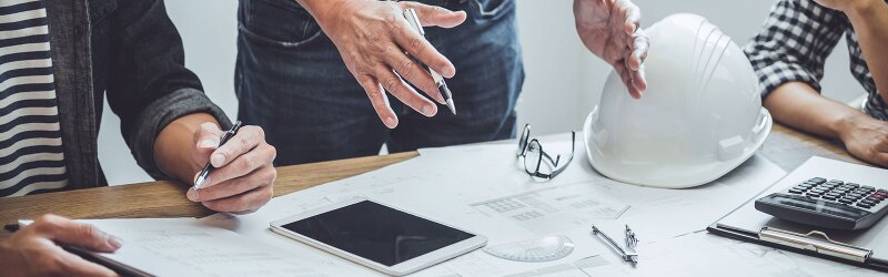 Engineers working on a project.