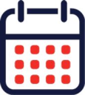 Calendar with date boxes